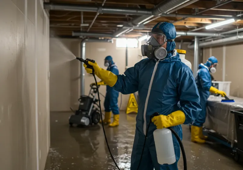 Basement Sanitization and Antimicrobial Treatment process in Milbank, SD